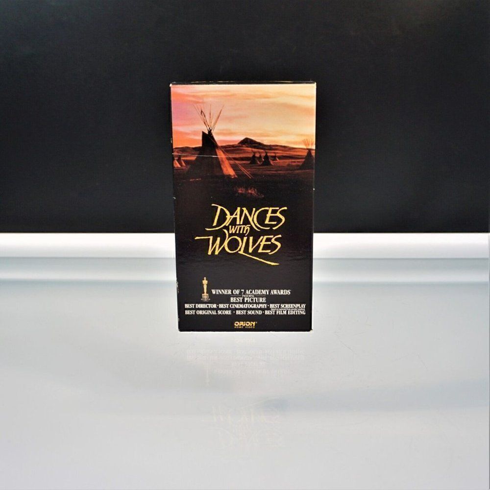 Dances With Wolves VHS Kevin Costner 1990 Vintage Orion Video